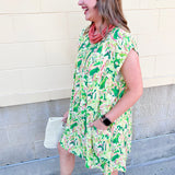 Botanic Bloom Mini Dress - The Pink Pineapple 850