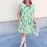 Botanic Bloom Mini Dress - The Pink Pineapple 850
