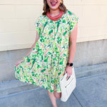 Botanic Bloom Mini Dress - The Pink Pineapple 850