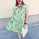 Botanic Bloom Mini Dress - The Pink Pineapple 850