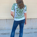 Botanical Bloom Sweater Top - The Pink Pineapple 850