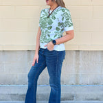 Botanical Bloom Sweater Top - The Pink Pineapple 850