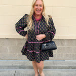 Botanical Muse Mini Dress - The Pink Pineapple 850