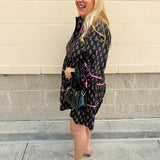 Botanical Muse Mini Dress - The Pink Pineapple 850