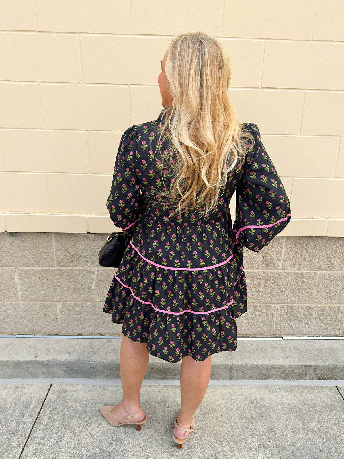 Botanical Muse Mini Dress - The Pink Pineapple 850