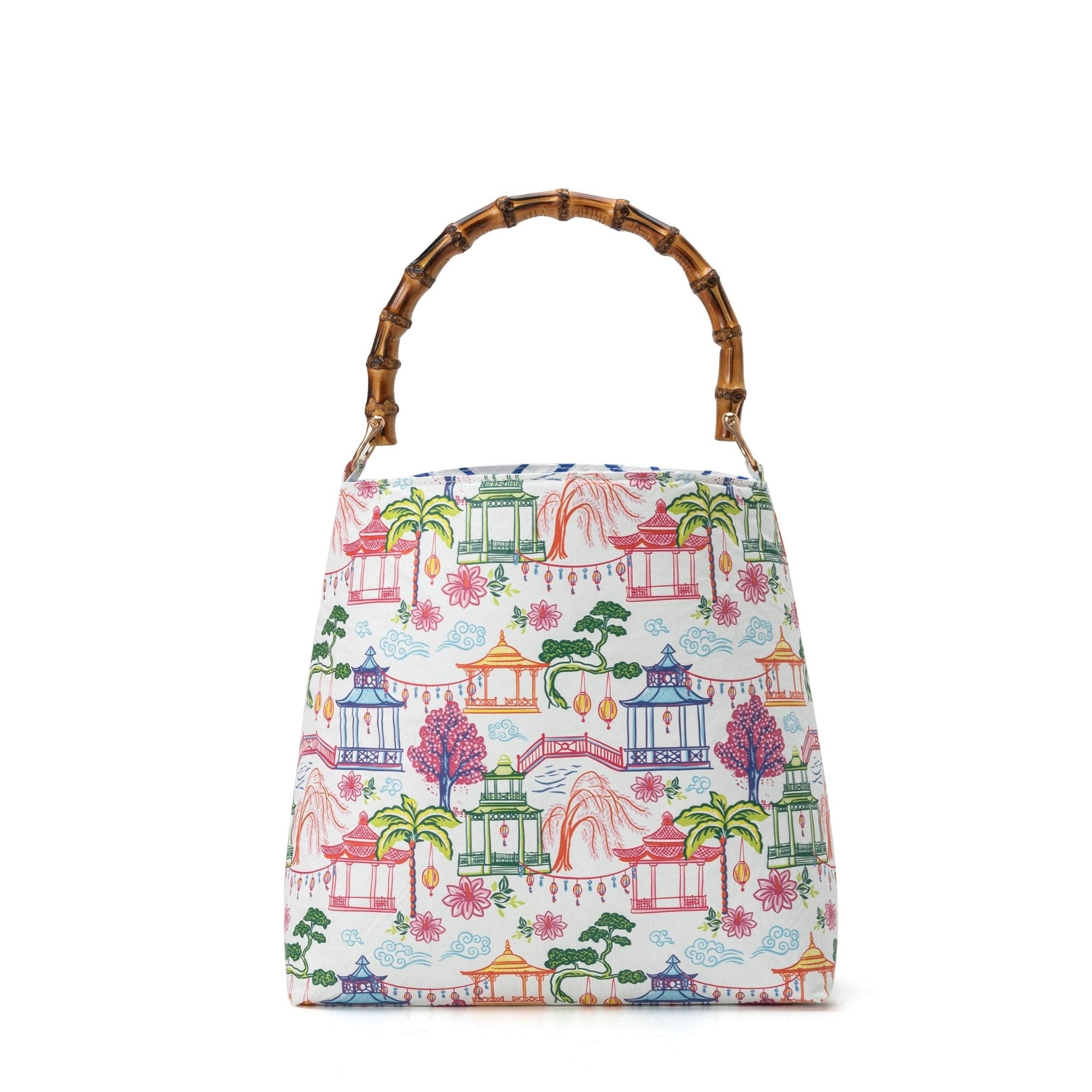 [Bourbon & Bamboo] Bucket Bag – Pagoda - The Pink Pineapple 850