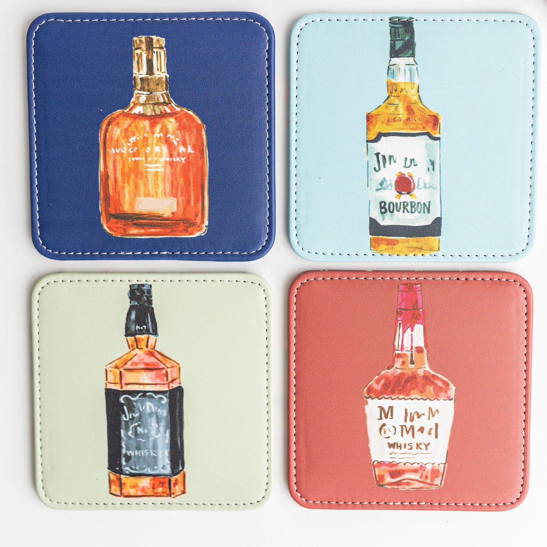 Bourbon Trail Coaster Set - The Pink Pineapple 850