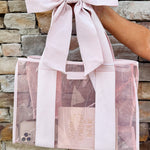 Bow Beach Tote With Phone Pouch - The Pink Pineapple 850