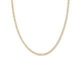 [Brenda Grands] 18K Gold Diamond Tennis Necklace - The Pink Pineapple 850