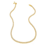 [Brenda Grands] 18K Gold Diamond Tennis Necklace - The Pink Pineapple 850