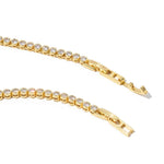 [Brenda Grands] 18K Gold Diamond Tennis Necklace - The Pink Pineapple 850