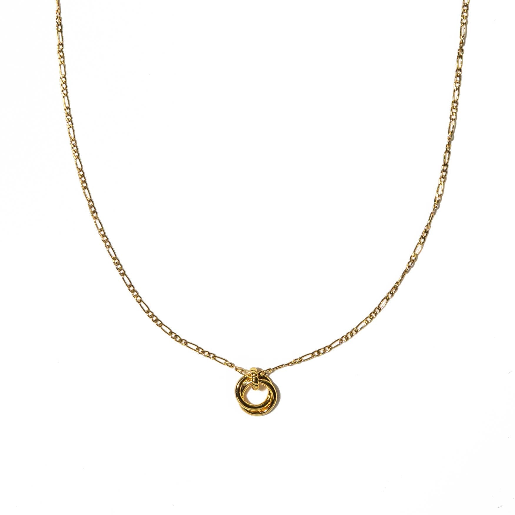 [Brenda Grands] 18K Gold Looped Duo Necklace - The Pink Pineapple 850