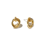 [Brenda Grands] 18k Gold Looped Duo Studs - The Pink Pineapple 850