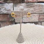 [Brenda Grands] 18k Gold Looped Duo Studs - The Pink Pineapple 850