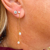 [Brenda Grands] 18K Gold Pearl Drop Earrings - The Pink Pineapple 850