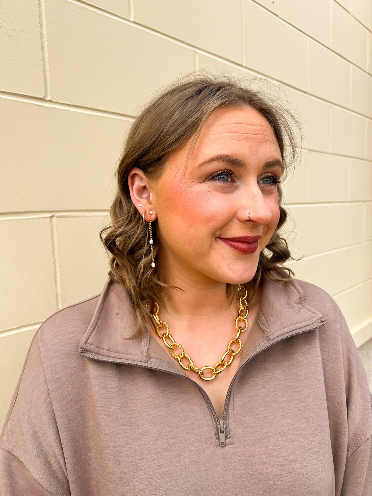 [Brenda Grands] 18K Gold Pearl Drop Earrings - The Pink Pineapple 850