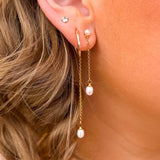 [Brenda Grands] 18K Gold Pearl Drop Earrings - The Pink Pineapple 850