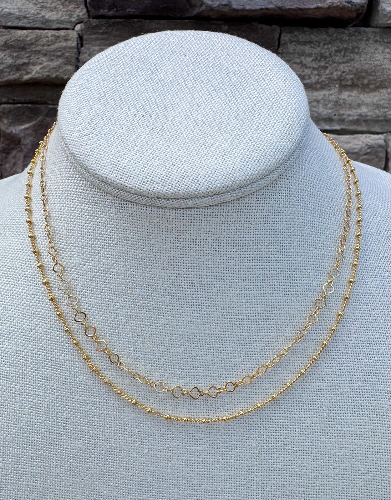 [Brenda Grands] 18K Gold Satellite Layered Choker - The Pink Pineapple 850