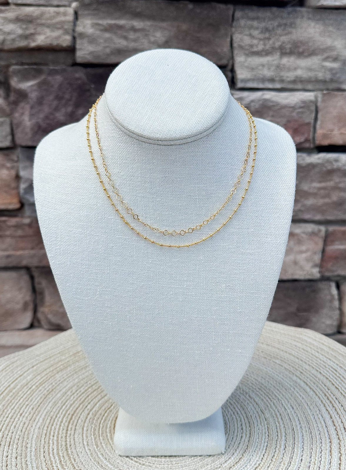 [Brenda Grands] 18K Gold Satellite Layered Choker - The Pink Pineapple 850