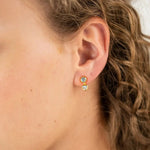 [Brenda Grands] 18K Gold Shiny Drop Studs - The Pink Pineapple 850