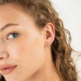 [Brenda Grands] 18K Gold Shiny Drop Studs - The Pink Pineapple 850