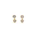 [Brenda Grands] 18K Gold Shiny Drop Studs - The Pink Pineapple 850
