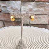 [Brenda Grands] 18K Gold Twin Hoops Mini - The Pink Pineapple 850