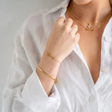[Brenda Grands] 24K Gold Mommy Bracelet - The Pink Pineapple 850