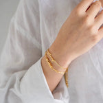 [Brenda Grands] 24K Gold Mommy Bracelet - The Pink Pineapple 850