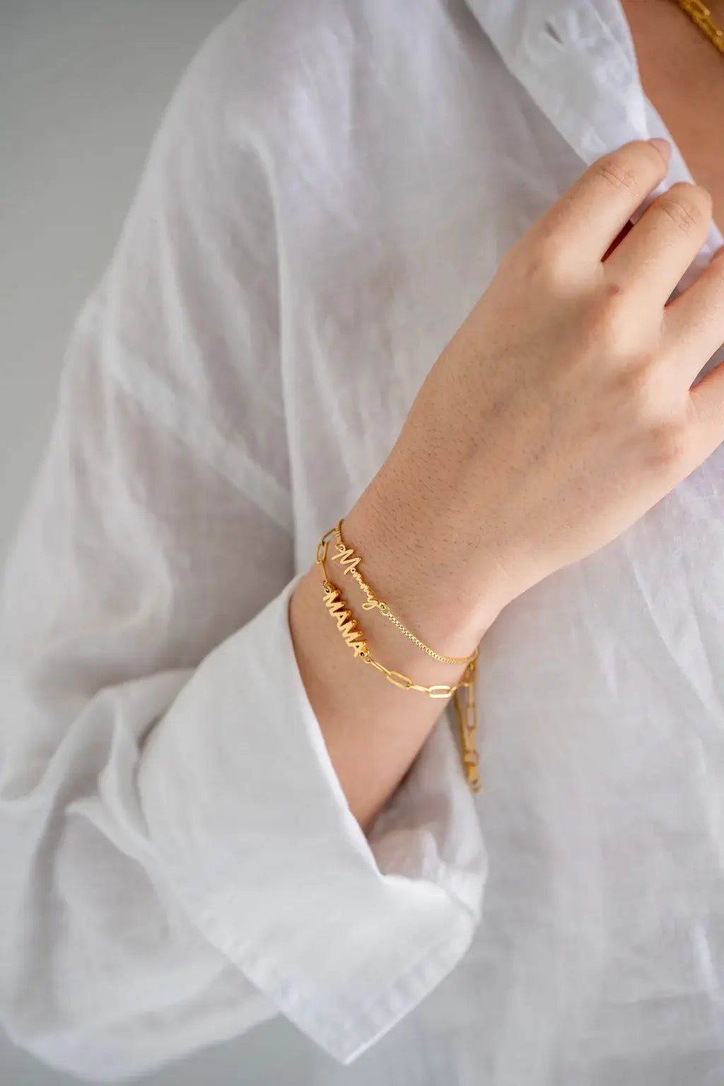 [Brenda Grands] 24K Gold Mommy Bracelet - The Pink Pineapple 850