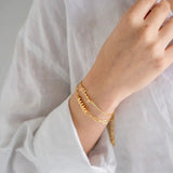 [Brenda Grands] 24K Gold Mommy Bracelet - The Pink Pineapple 850