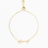 [Brenda Grands] 24K Gold Mommy Bracelet - The Pink Pineapple 850