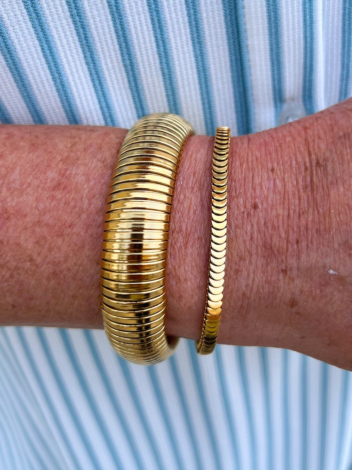 [Brenda Grands] Accordion Bracelet - The Pink Pineapple 850
