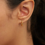 Brenda Grands Beaded Hoops - The Pink Pineapple 850
