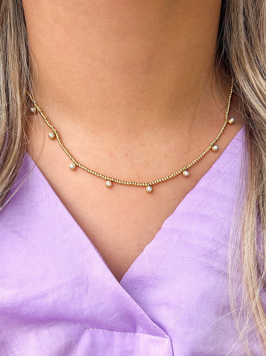 [Brenda Grands] Beaded Pearls Necklace - The Pink Pineapple 850