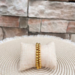 [Brenda Grands] Chunky Gold Beaded Bracelets 5mm and 6mm Layering Set - The Pink Pineapple 850