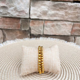 [Brenda Grands] Chunky Gold Beaded Bracelets 5mm and 6mm Layering Set - The Pink Pineapple 850