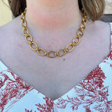 [Brenda Grands] Chunky Oval Necklace - The Pink Pineapple 850