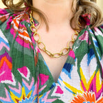 [Brenda Grands] Chunky Oval Necklace - The Pink Pineapple 850