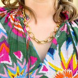 [Brenda Grands] Chunky Oval Necklace - The Pink Pineapple 850