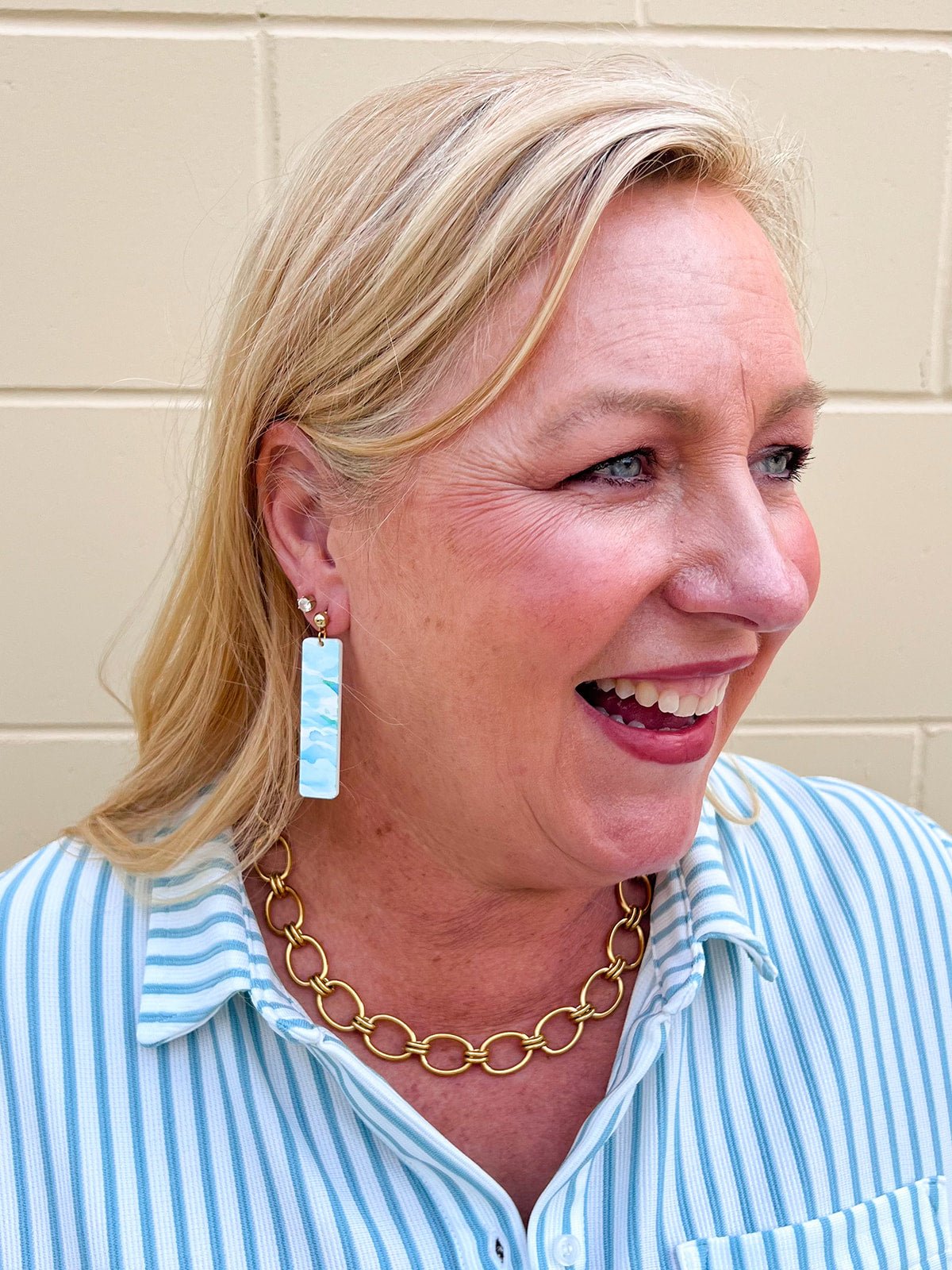[Brenda Grands] Chunky Oval Necklace - The Pink Pineapple 850