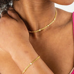 [Brenda Grands] CZ Dainty Bracelet - The Pink Pineapple 850