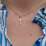 [Brenda Grands] Diamond Cross Necklace - The Pink Pineapple 850