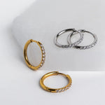 [Brenda Grands] Diamond Hoops 18mm - The Pink Pineapple 850