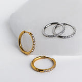[Brenda Grands] Diamond Hoops 18mm - The Pink Pineapple 850