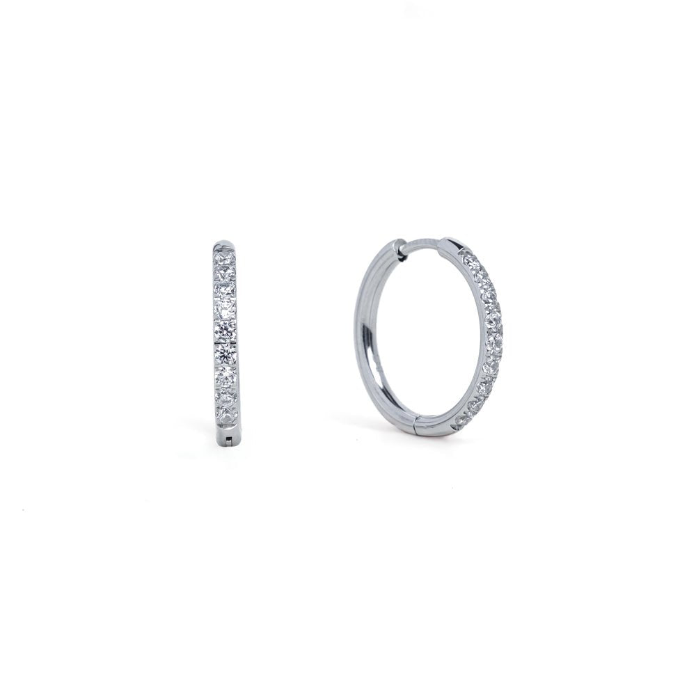 [Brenda Grands] Diamond Hoops 18mm - The Pink Pineapple 850