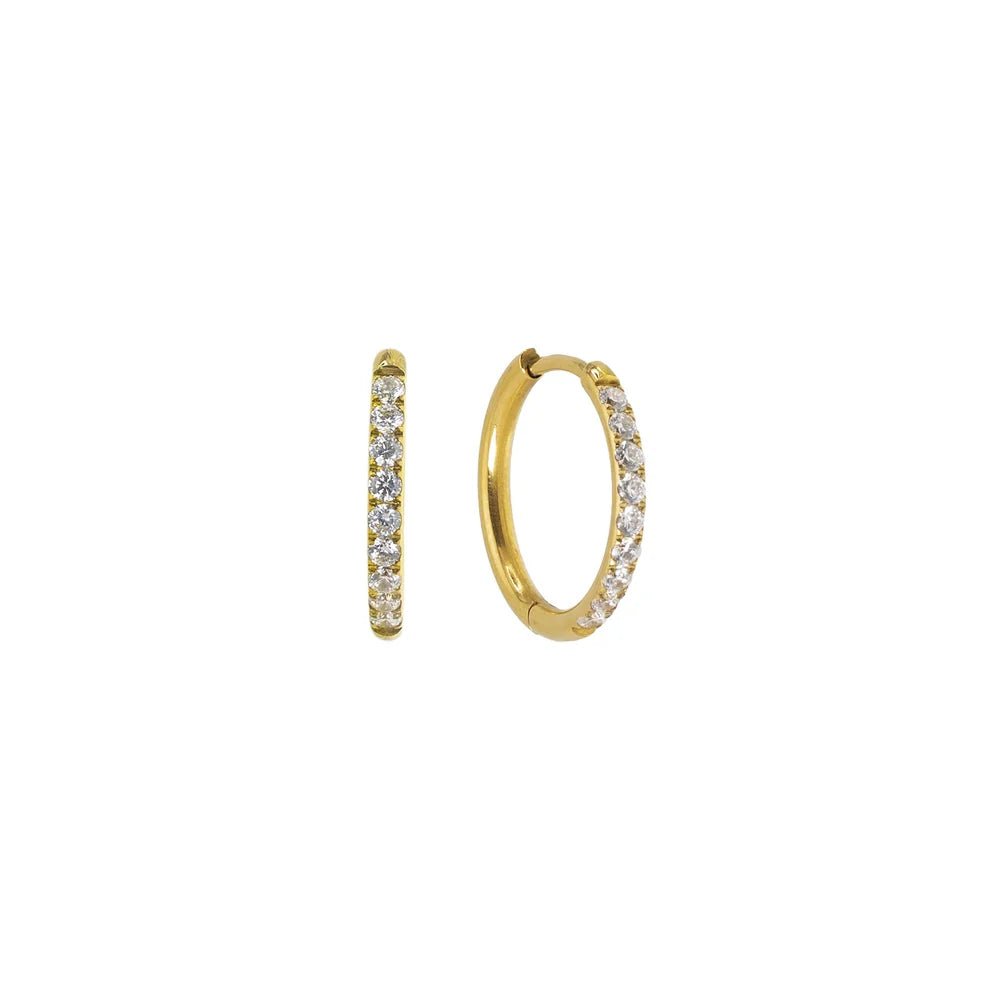 [Brenda Grands] Diamond Hoops 18mm - The Pink Pineapple 850