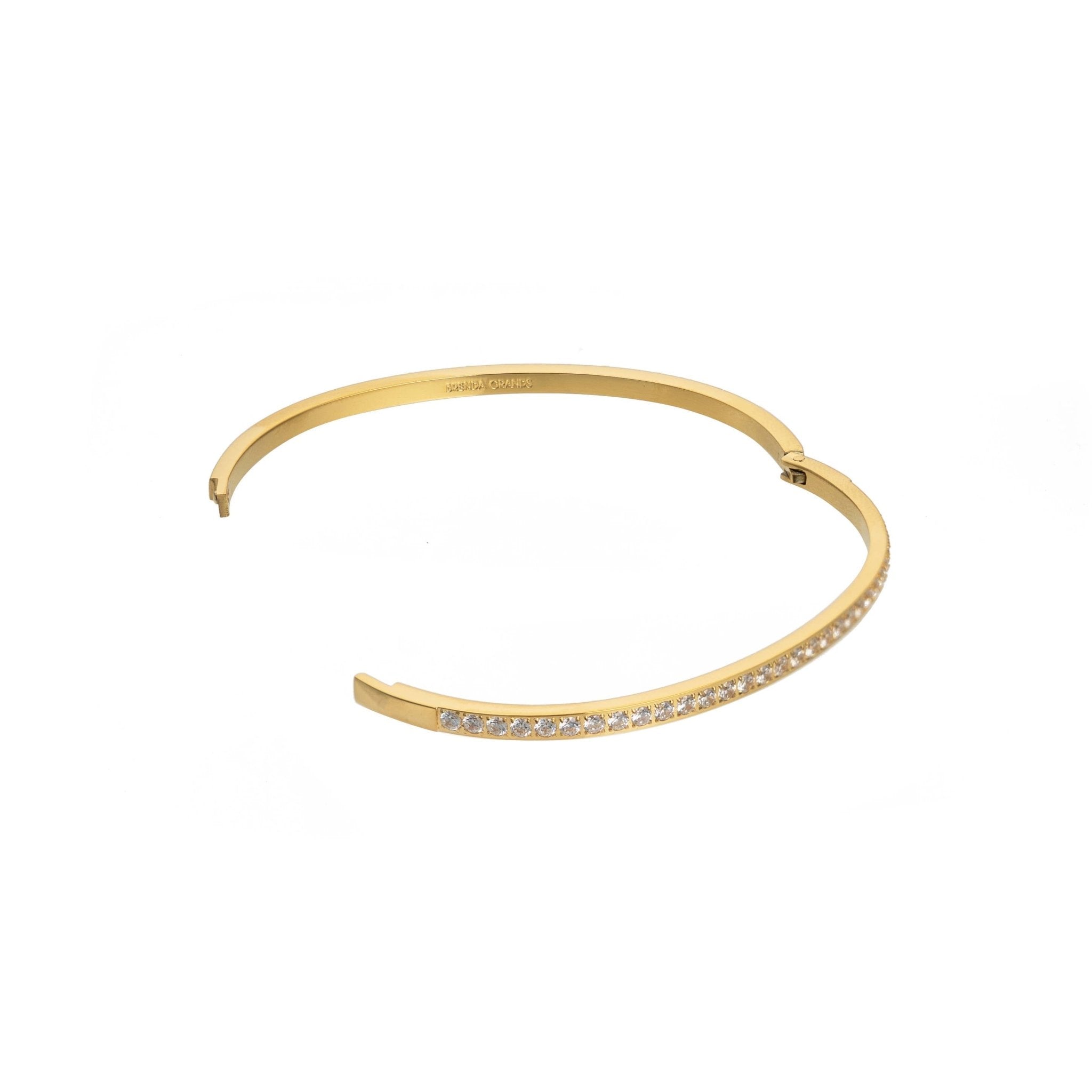 [Brenda Grands] Diamonds Dainty Bangle - The Pink Pineapple 850