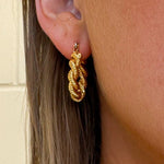 [Brenda Grands] Double Aspen Hoops Medium - The Pink Pineapple 850