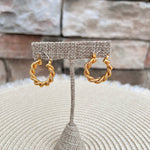 [Brenda Grands] Double Aspen Hoops Medium - The Pink Pineapple 850